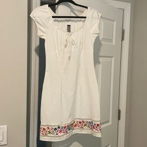 Floral embroidered dress